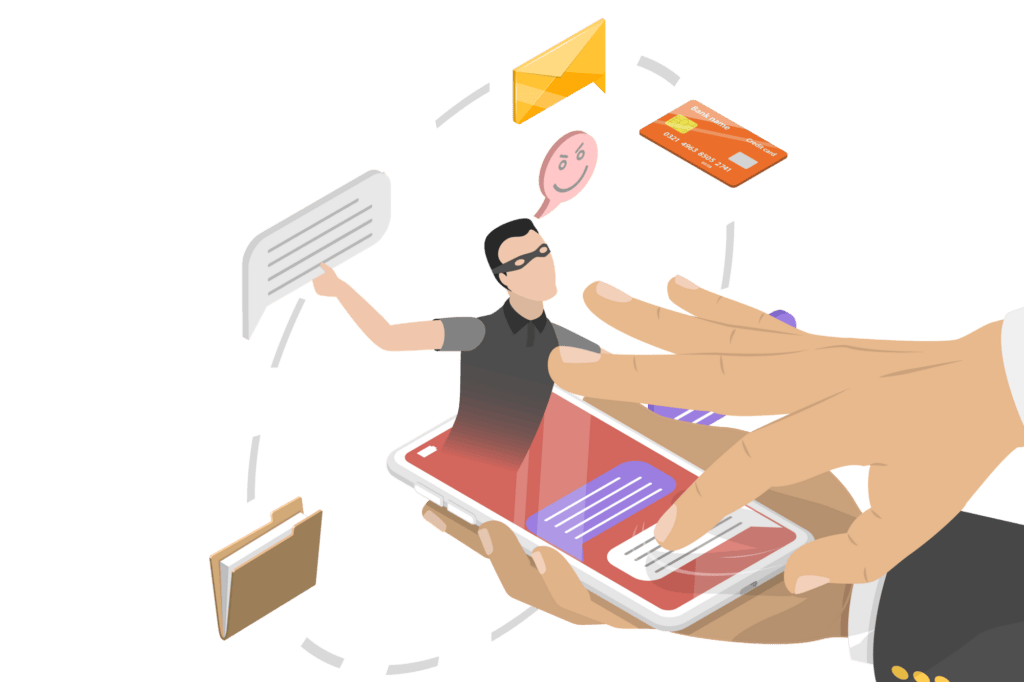 Phone scam in action