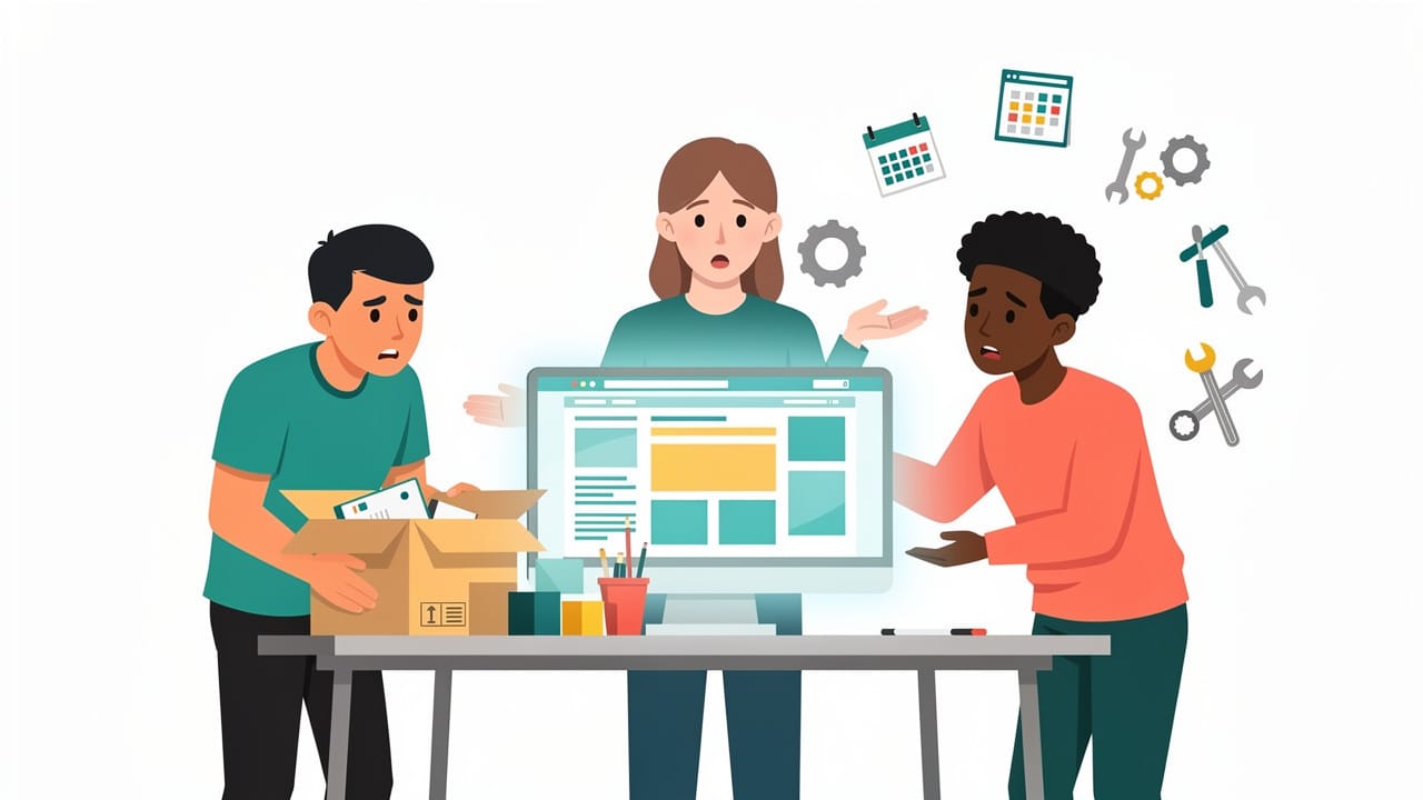 Small nonprofit team managing website maintenance amid staff turnover